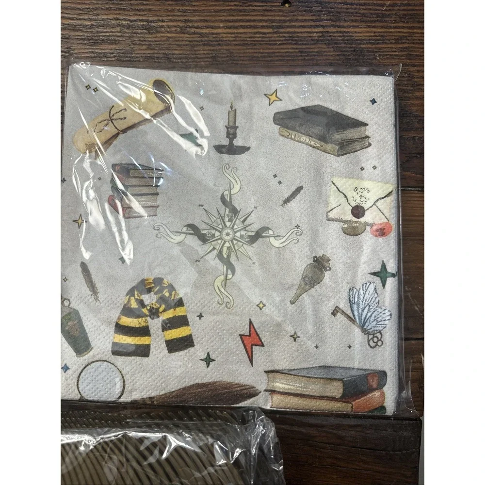 20 Guest Magical Wizard Birthday Party Supplies School Decorations Tableware